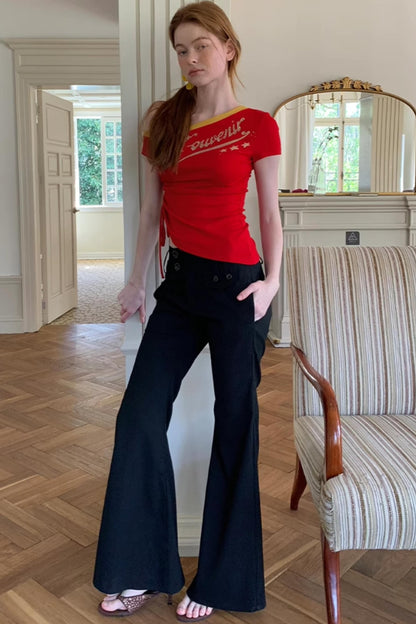 Summer Chic Flared Trousers