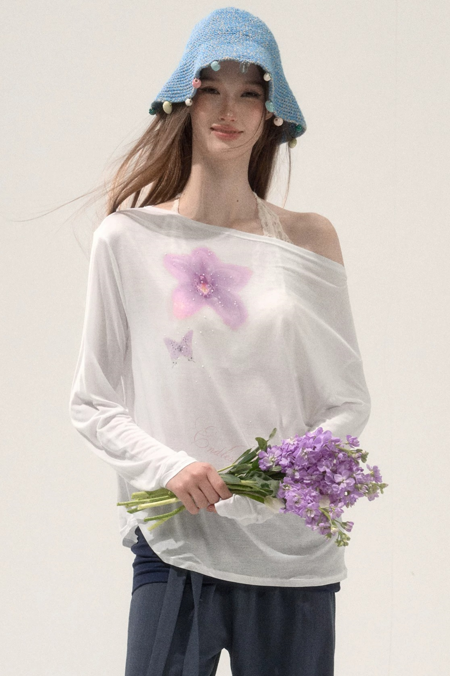 Asymmetrical Printed T-Shirt
