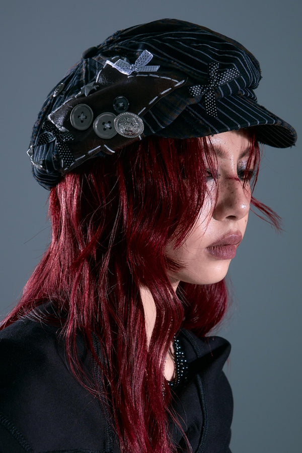 Starlight Plaid Newsboy Hat