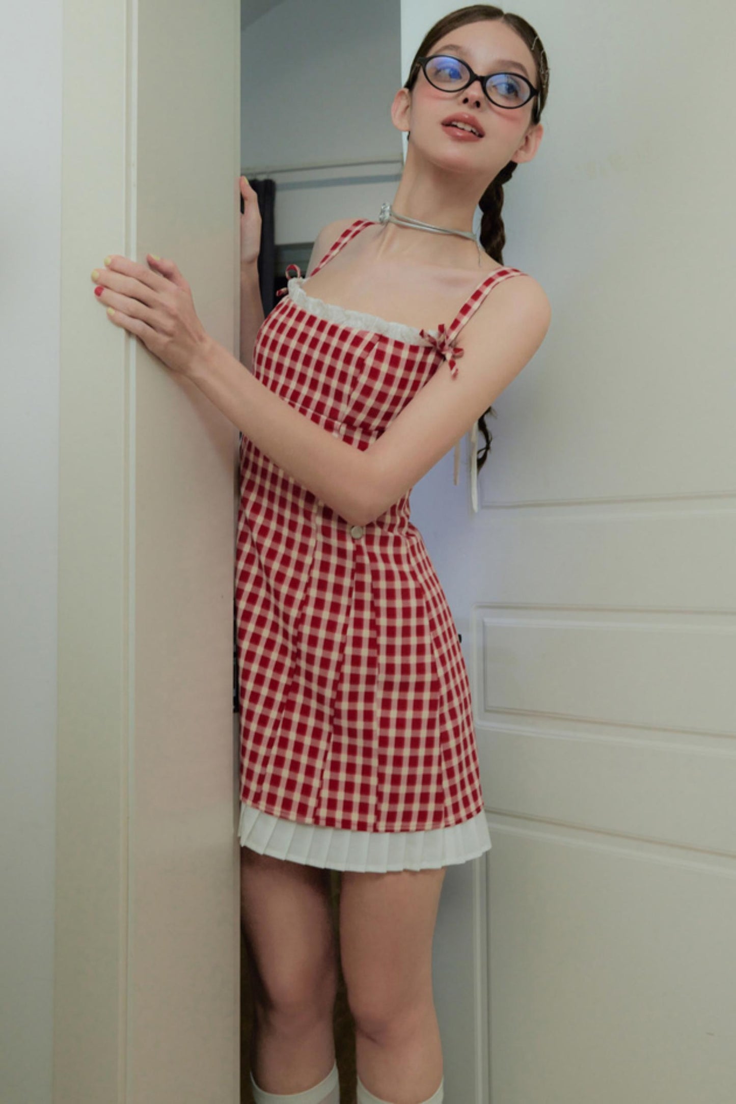 Color Clash A-Line Dress