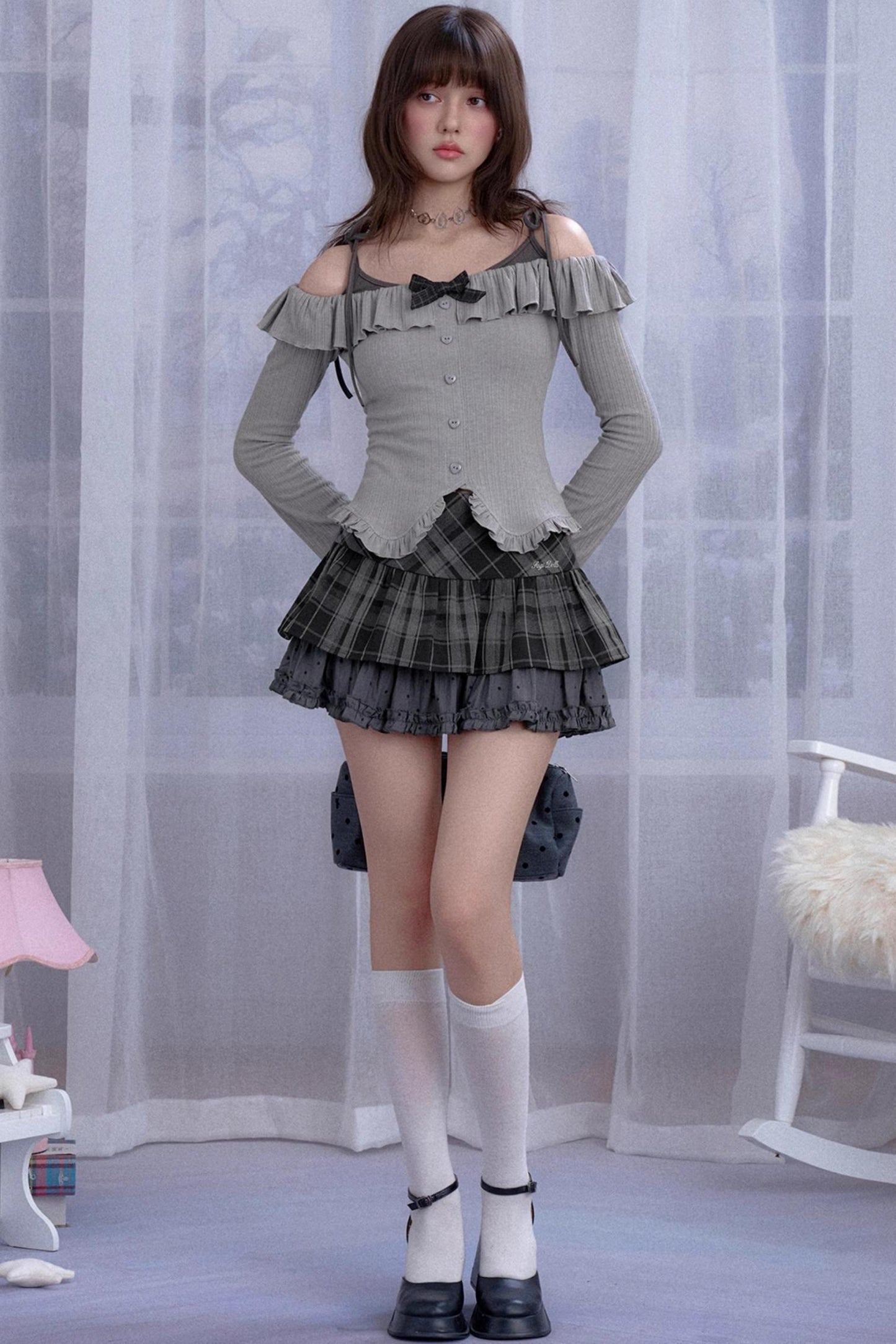 Fighting Spirit One-Shoulder Top