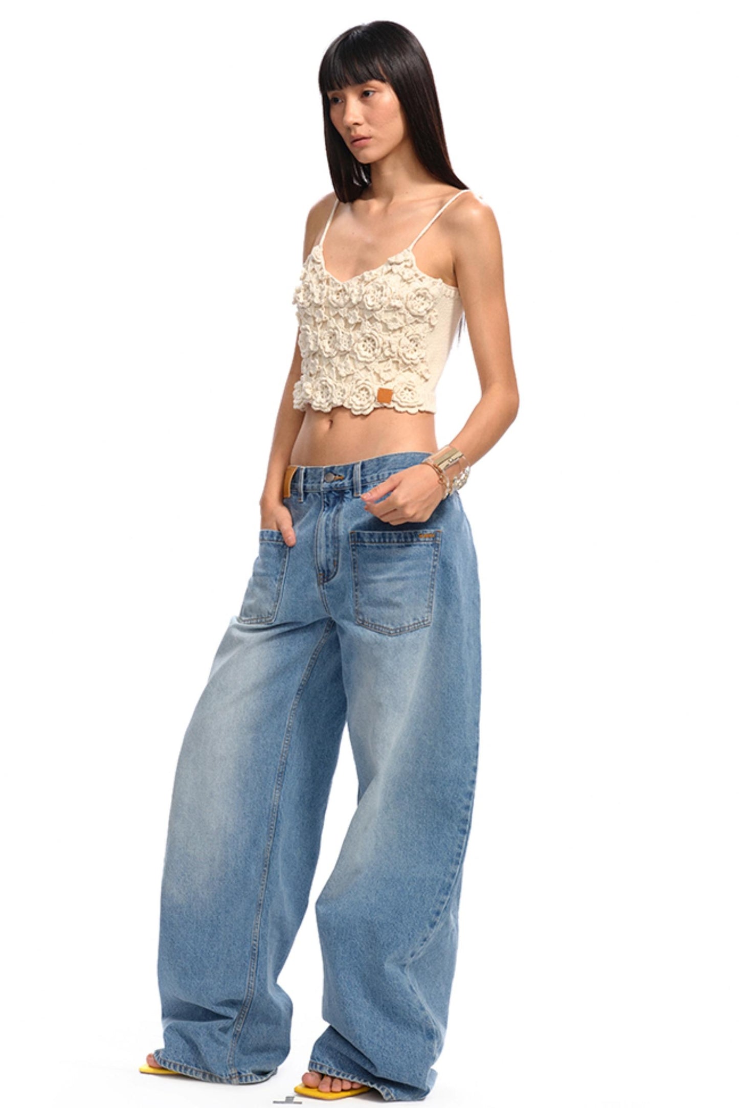 Jasmine Floral Crochet Camisole