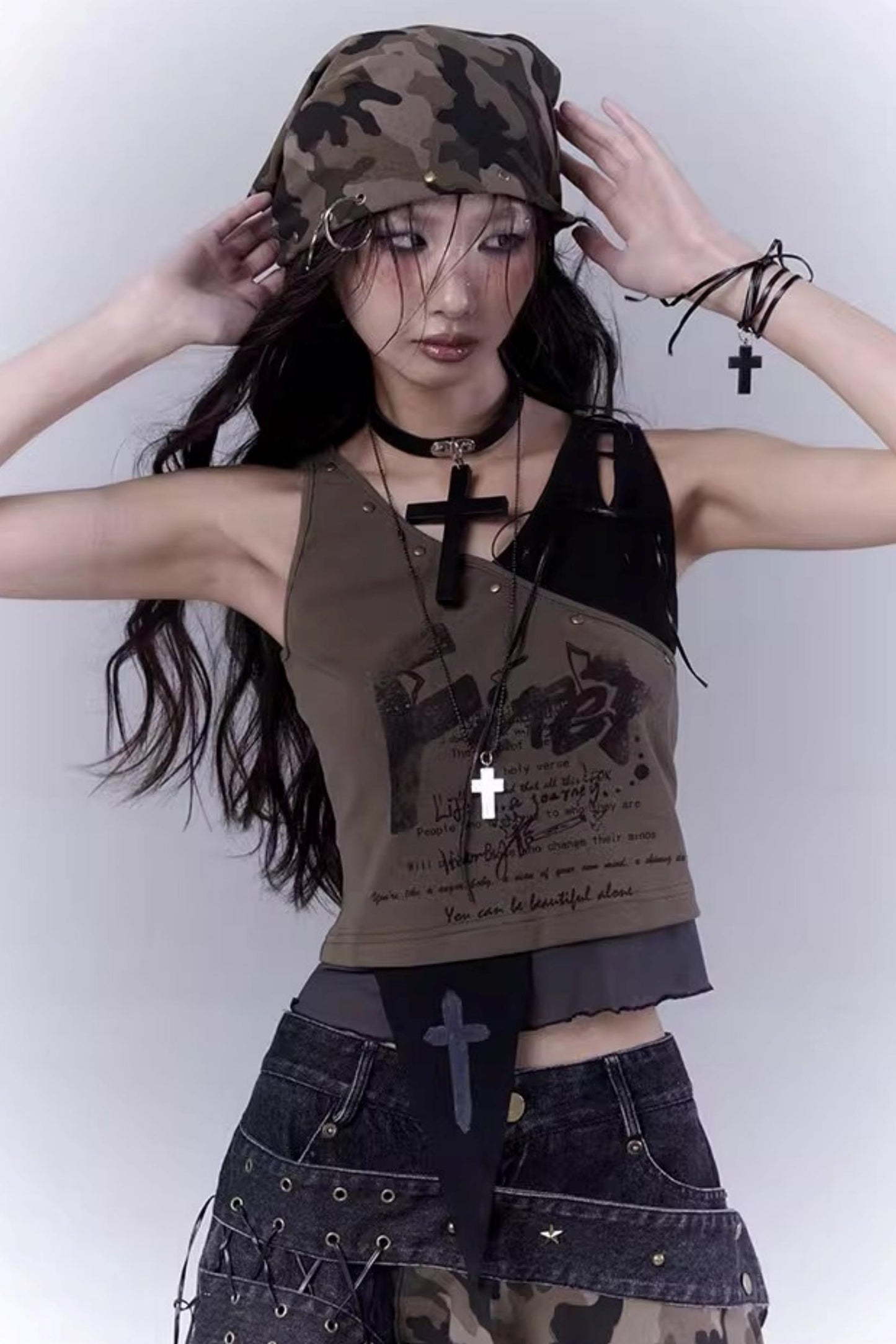 Riveted Camouflage Workwear Hat Scarf