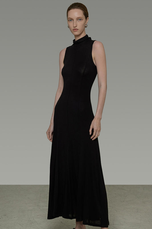 Sleek Strapless Midi Dress