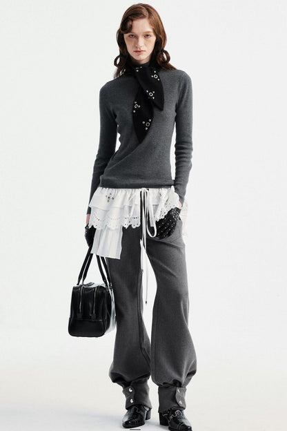 Black Rabbit Ear Scarf