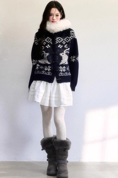 Milk Velvet Pom-Pom Scarf