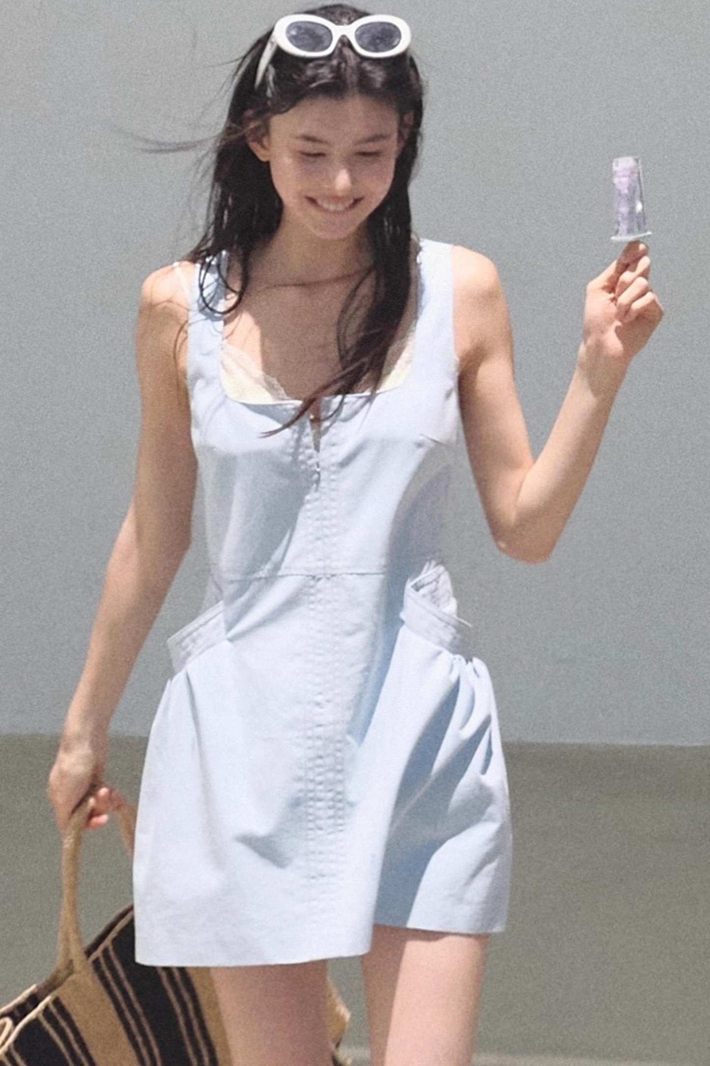 Clear Blue Sky Denim Dress