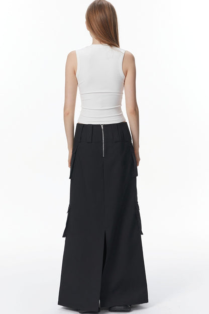 Drape Detail Bustier Skirt