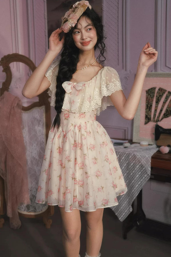 Princess Pink Short Fishbone Dress