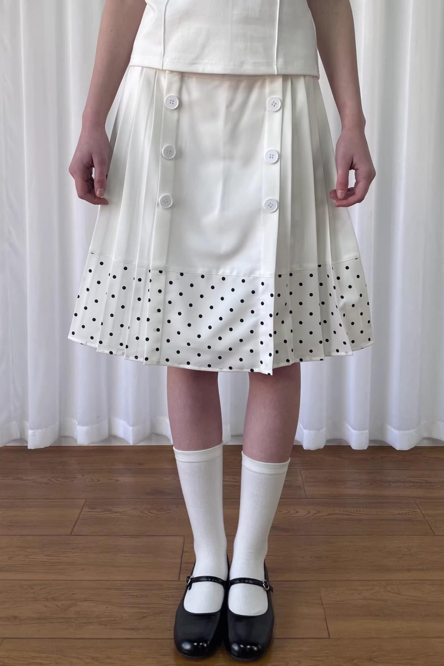 Patchwork Polka Dot Skirt