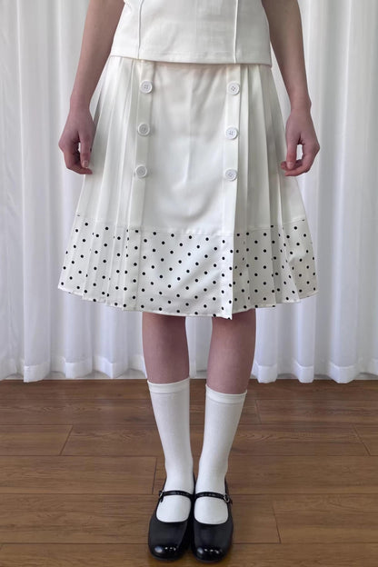 Patchwork Polka Dot Skirt