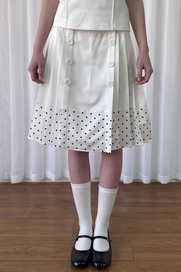 Patchwork Polka Dot Skirt