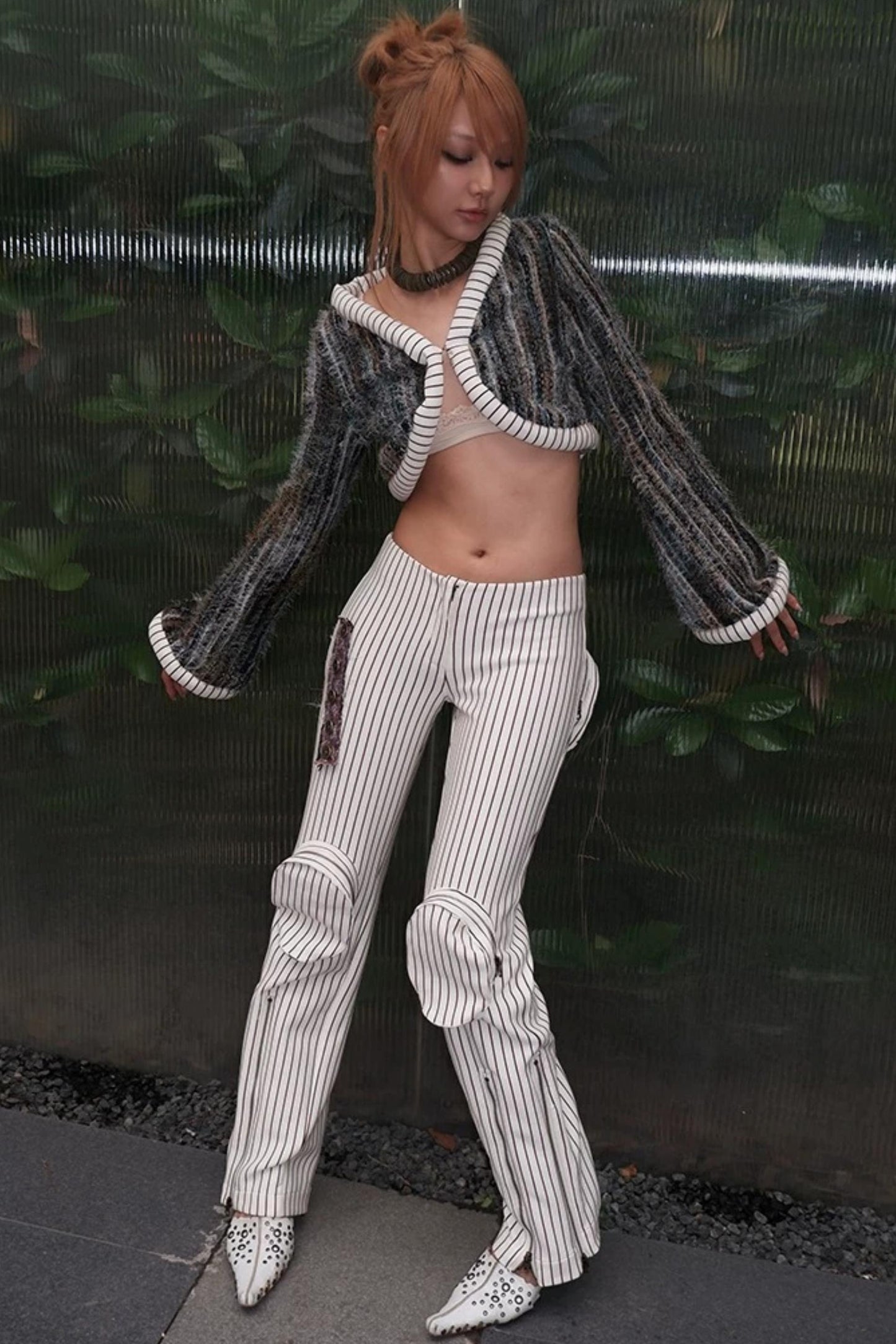 Modern Armor Striped Flared Pants