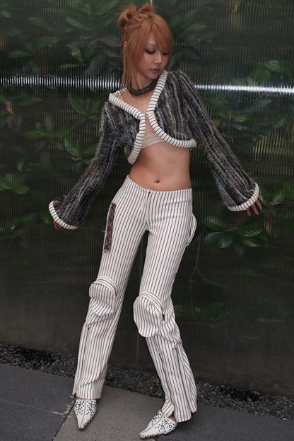 Modern Armor Striped Flared Pants