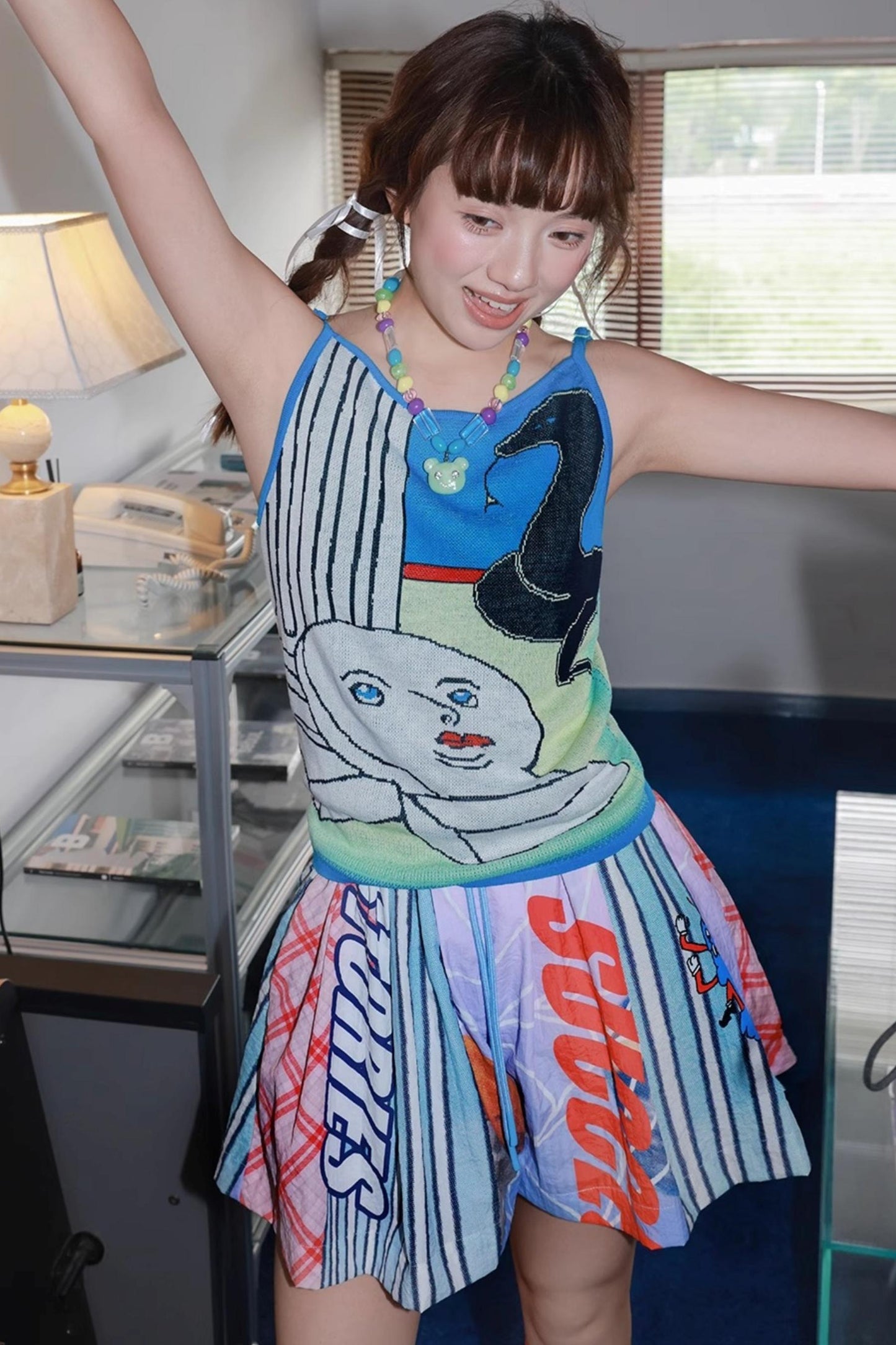 Blue Stonehenge Knit Sling