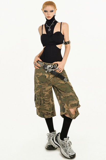 Hollow Neck Cami Set