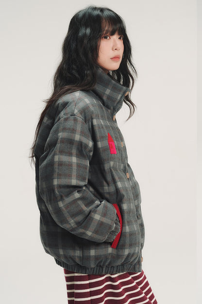 Colorful Embroidery Plaid Jacket