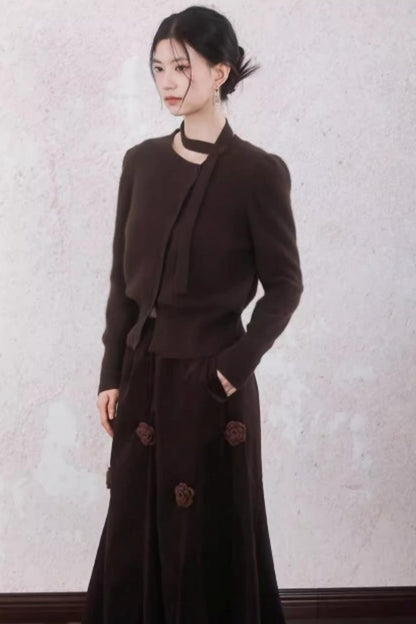 Asymmetrical Ribbon Sweater