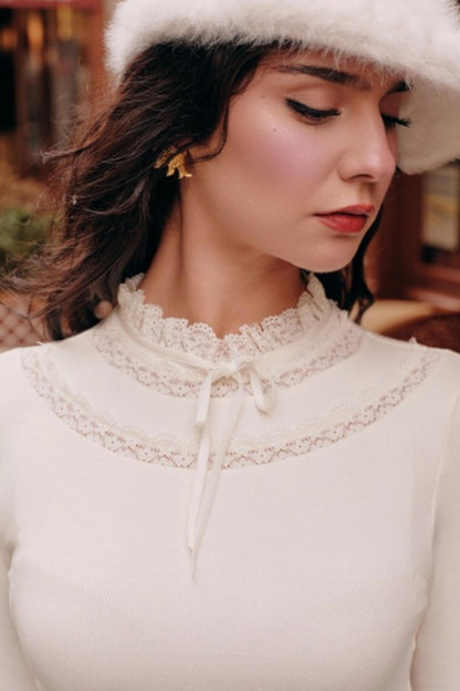 Moonlight Lace Knit Top Set-Up