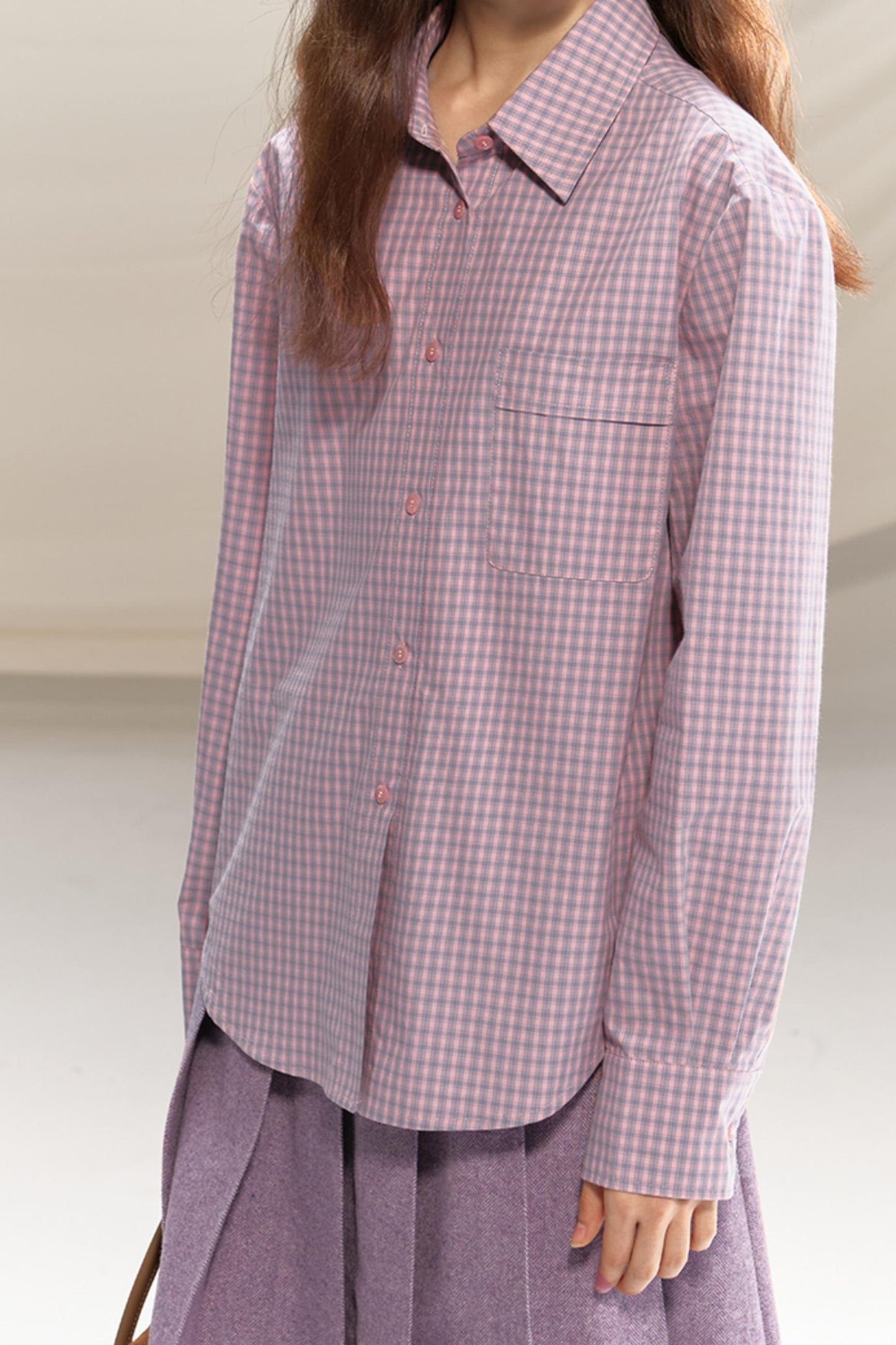 Soft Light Checkered Shirt