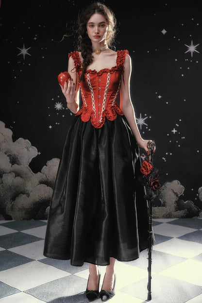 Pearlescent Satin Puffy Skirt