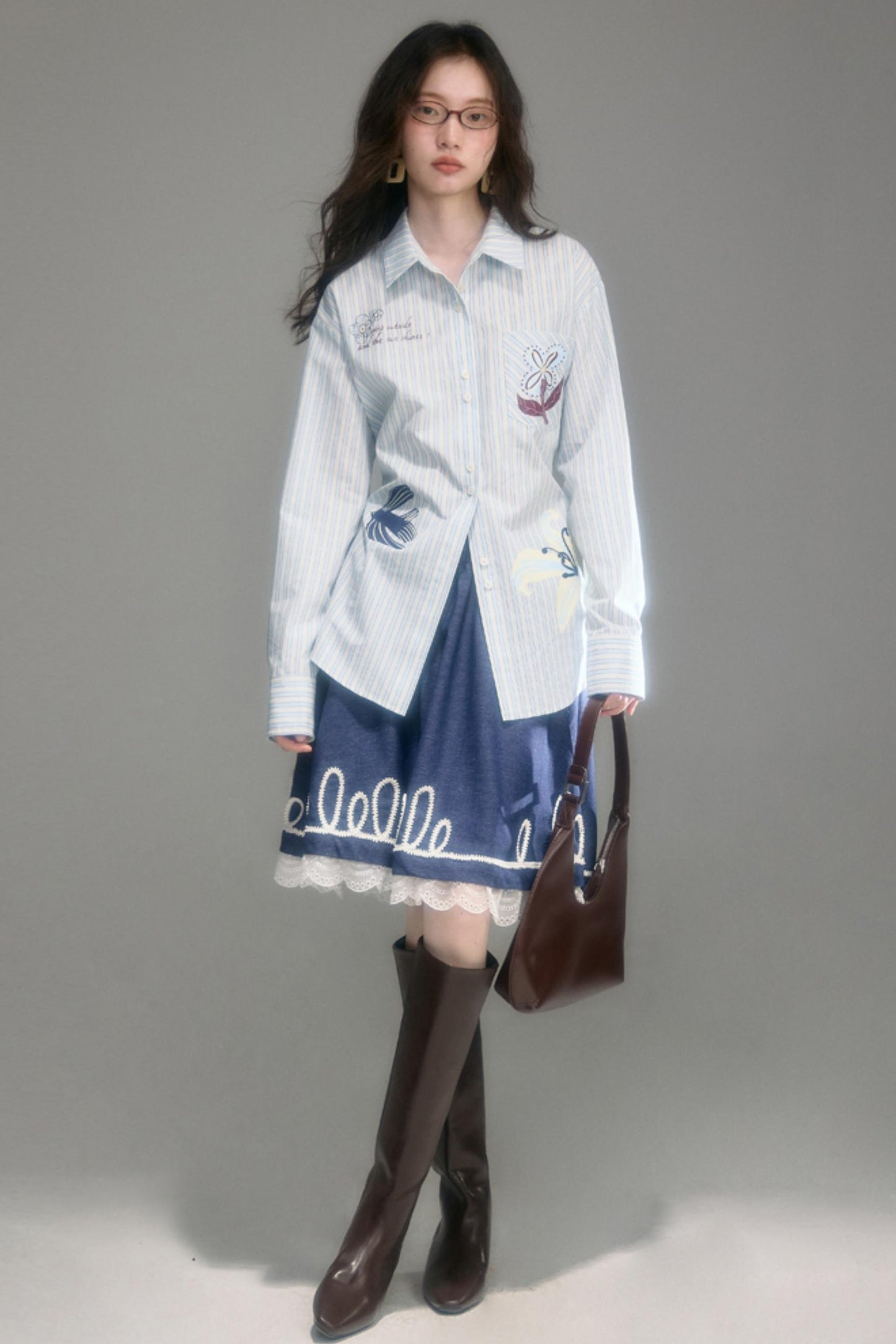Flying Lily Striped Shirt