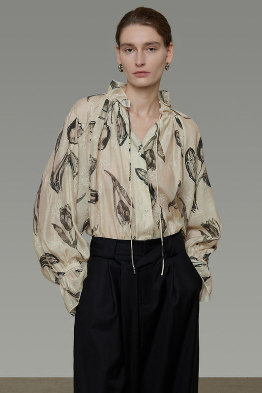 Vintage Flared Sleeve Shirt