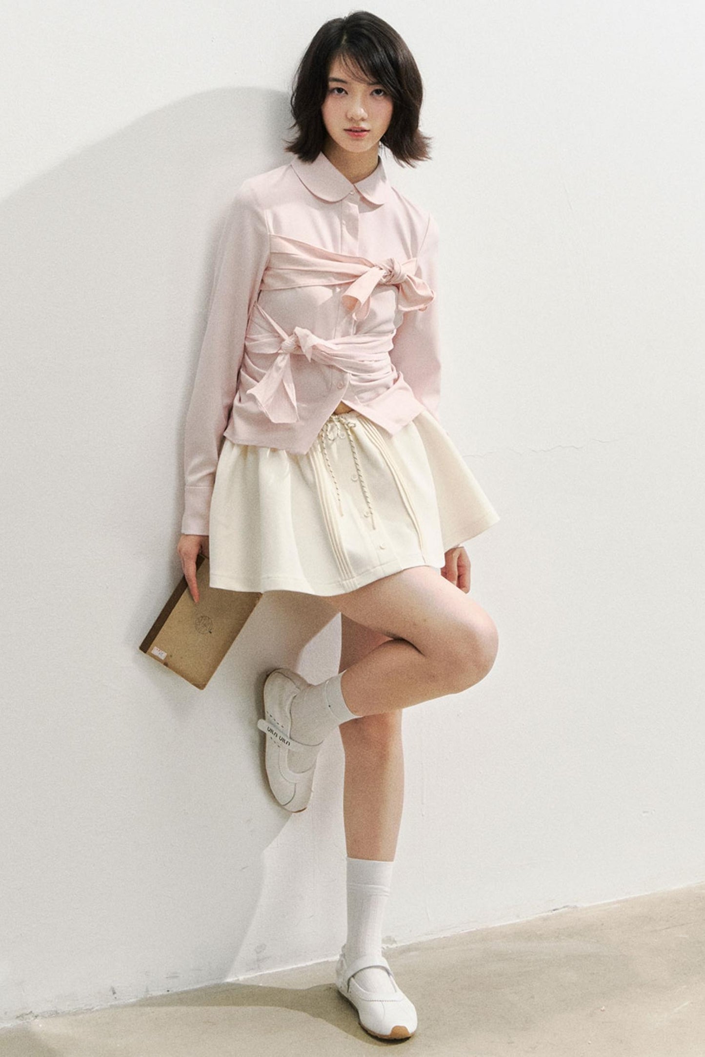 Butterfly Strap Long-Sleeved Shirt