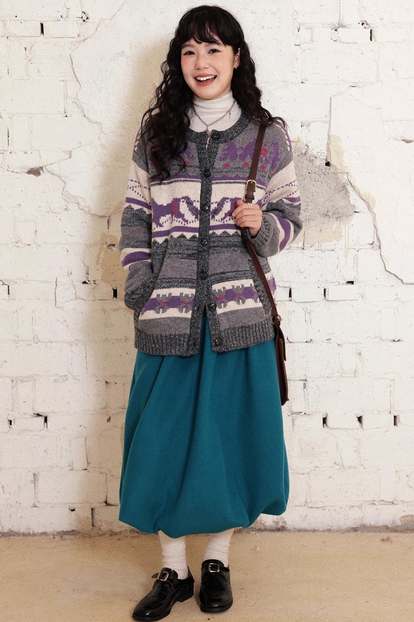 Fair Isle Retro Knit Sweater