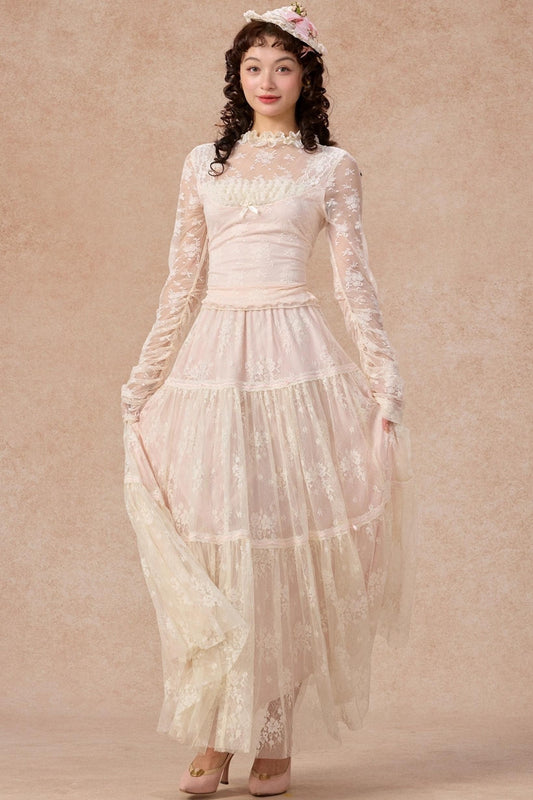 Lace Base Layer Top Skirt Set-Up