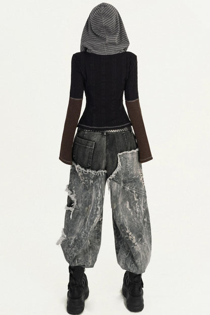 Wasteland Personality Loose Jeans