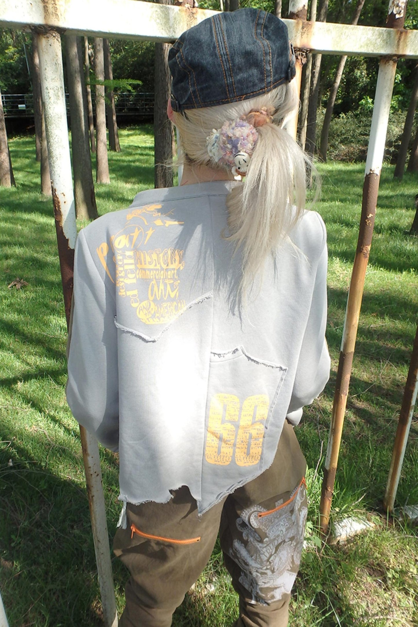 Color-Block Short Jacket