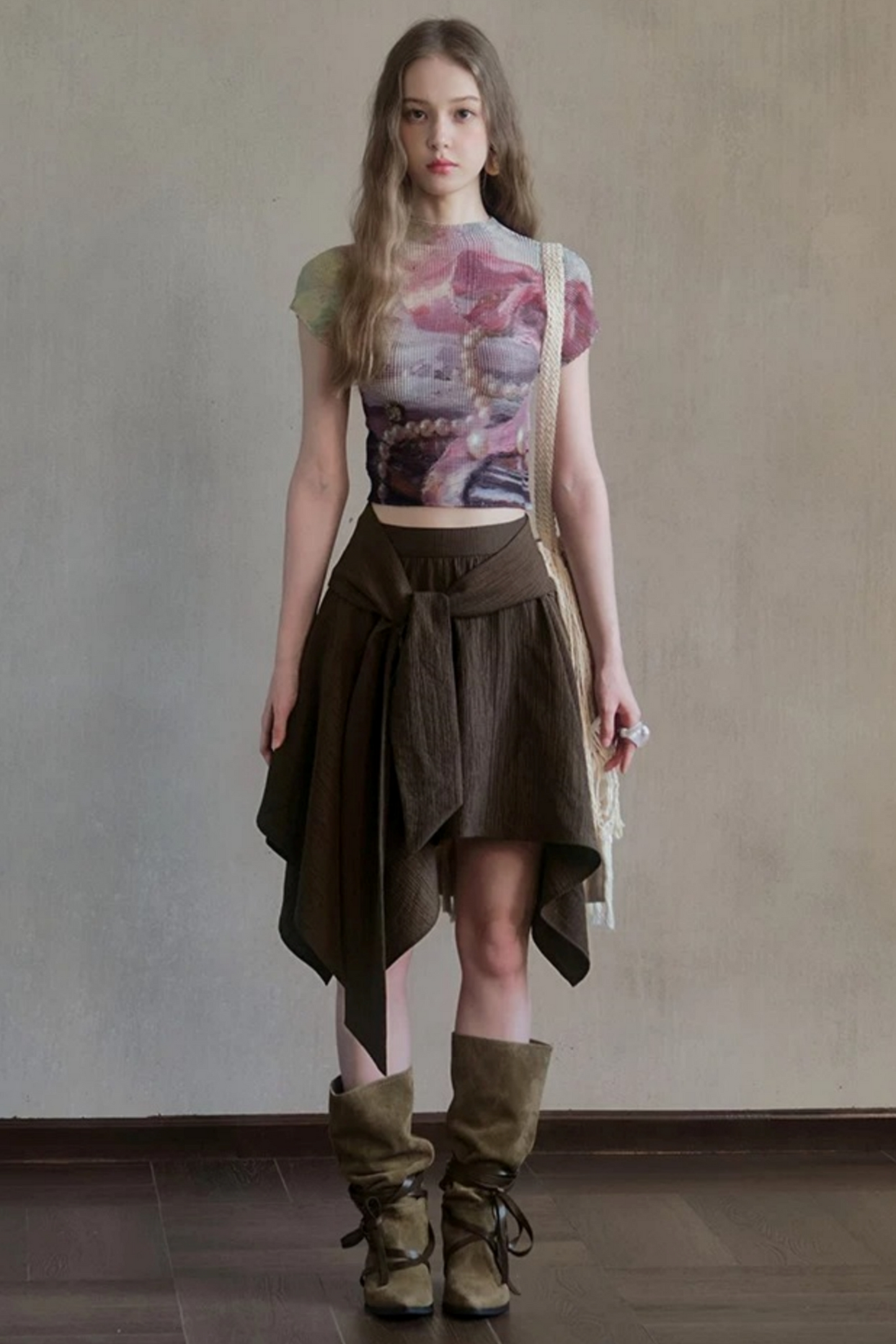 Monet's Pearl Pleated Top