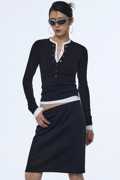 Slimming Knitted Base Top