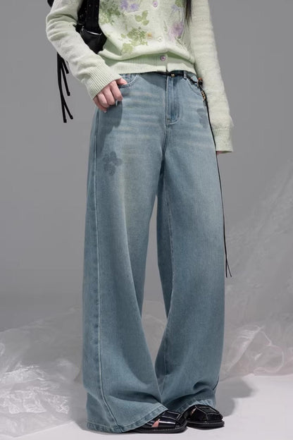 Meersalzblaue Lyocell-Jeans