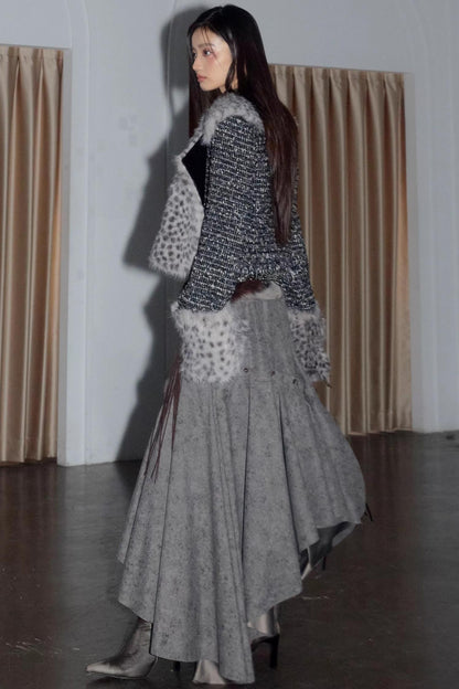 Loose Feeling Irregular Large Skirt