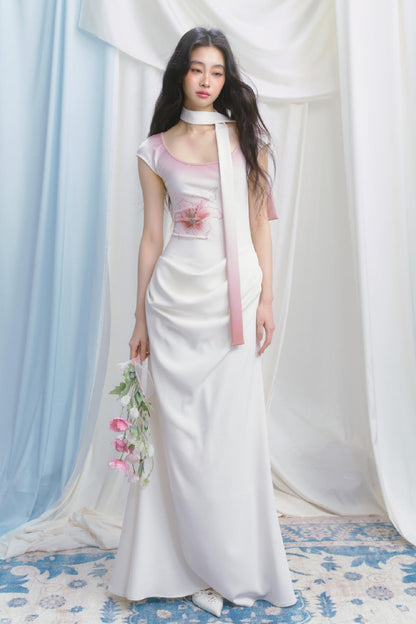 Elegance Tantalum Print Dress