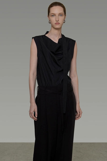 Summer Draped Flutter Top