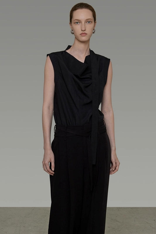 Summer Draped Flutter Top