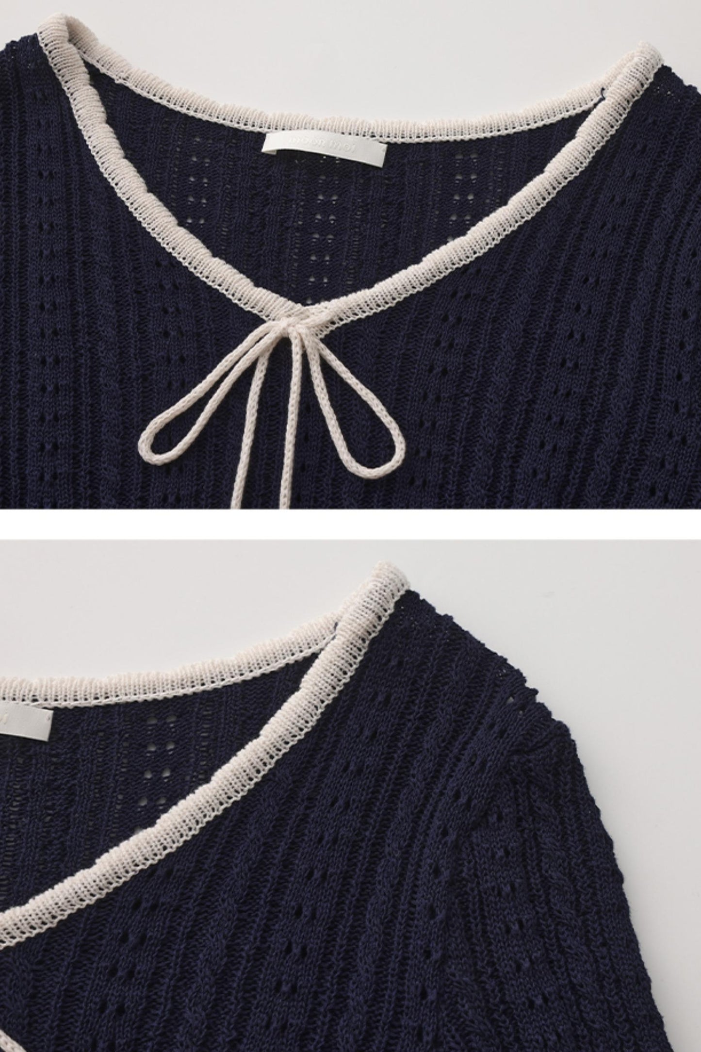 Summer Navy Lace Top