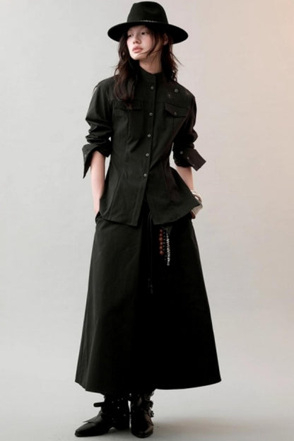 Chic Waist Deconstructed Skirt