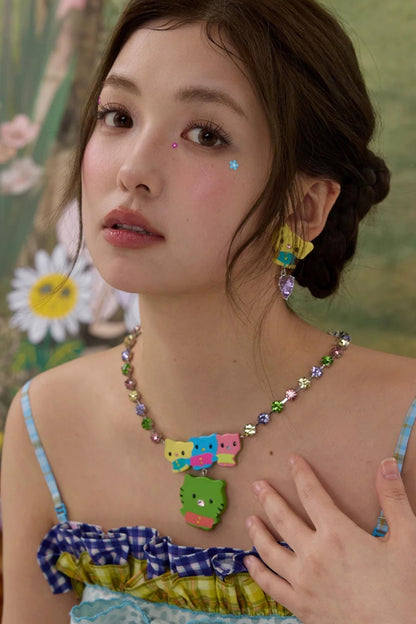 Acetate Rhinestone Jewelry Set-Up