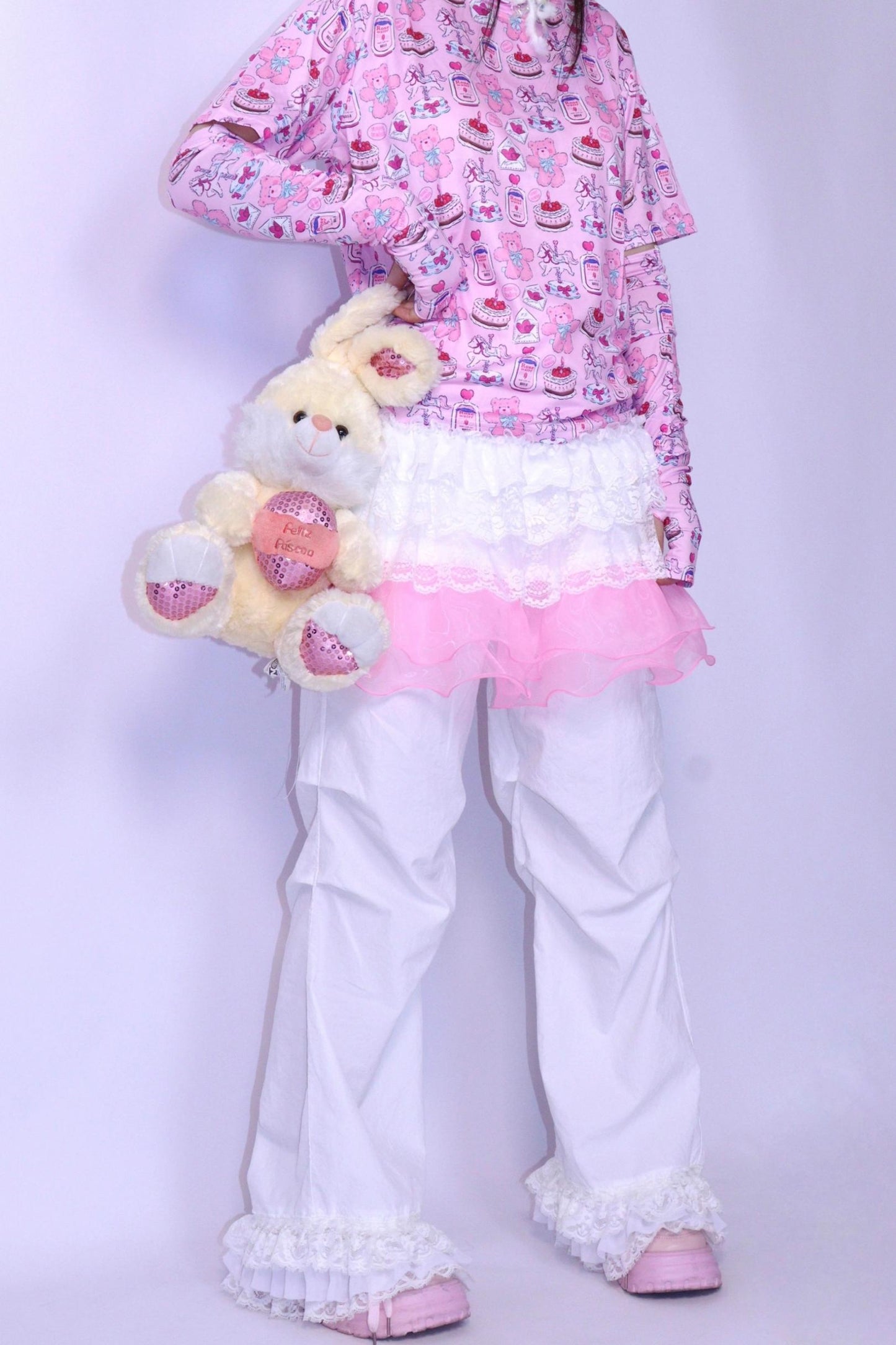 Cute Lace Wide-leg Pants