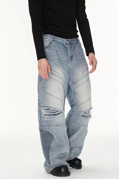 Distressed Denim Jeans
