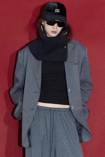 Retro Polka Dot Winter Jacket