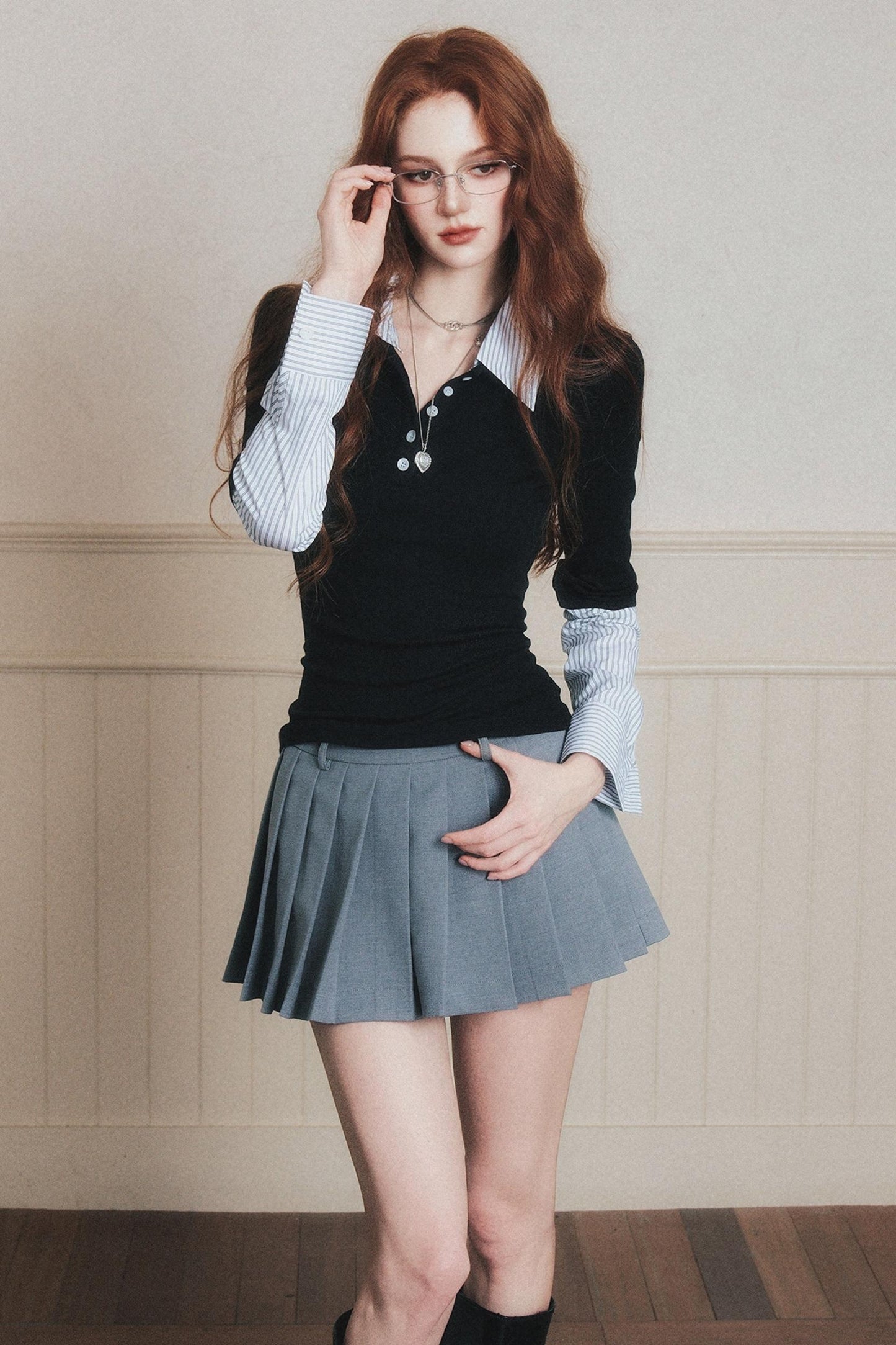 High-Intelligence Patchwork Knitted Sweater