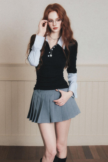 High-Intelligence Patchwork Knitted Sweater