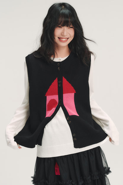 Red House Jacquard Wool Vest