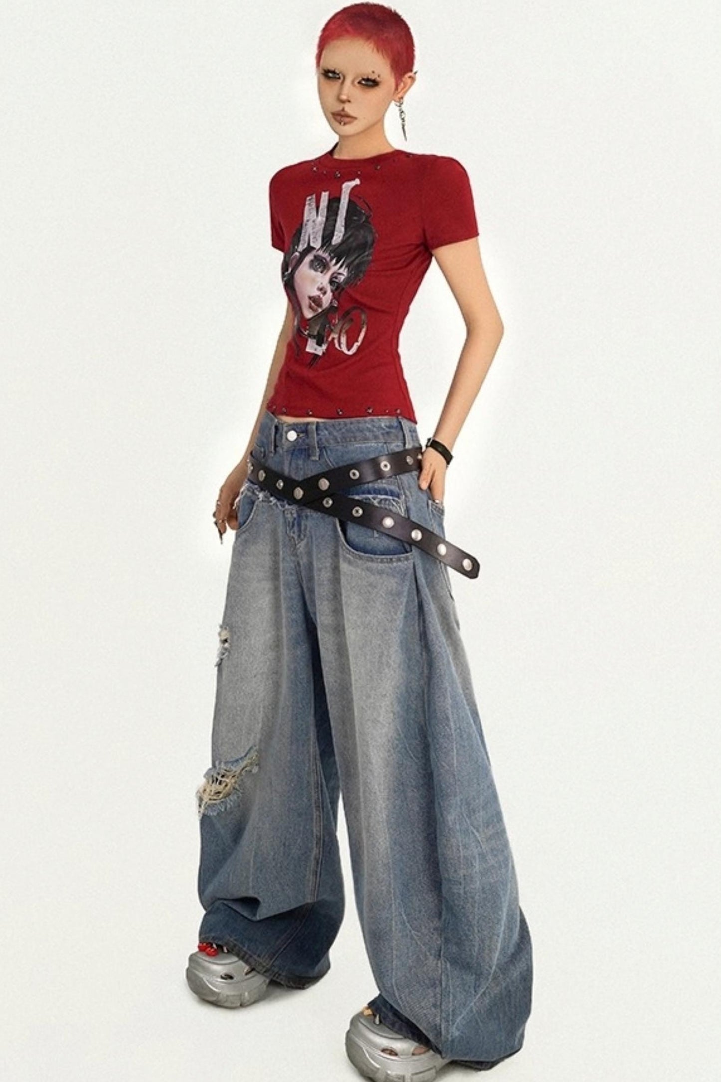 Punk Shoulder T-Shirt