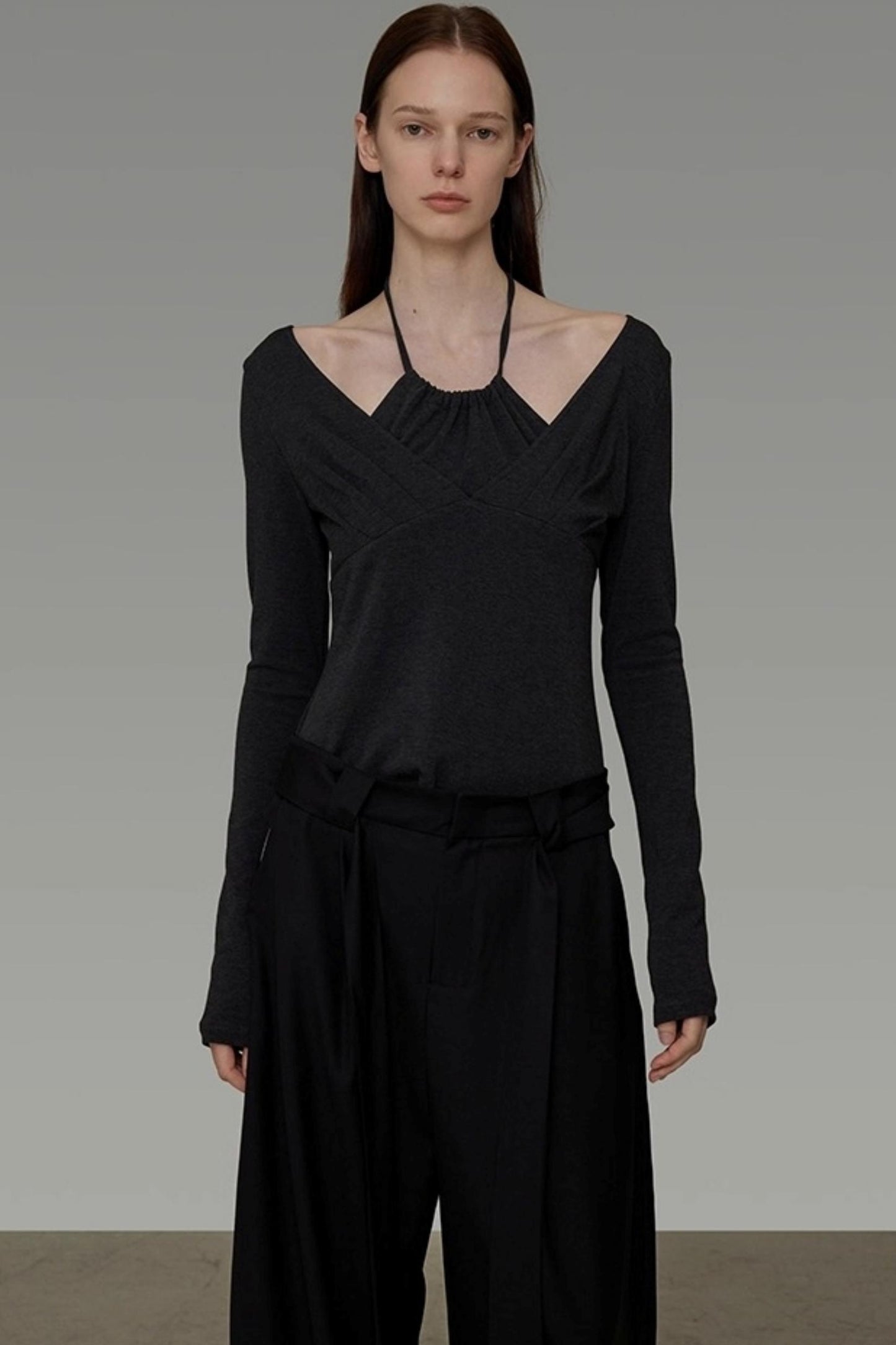 Irregular Neckline Knitwear